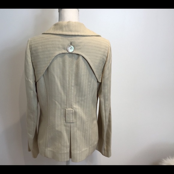 VALENTINO ROMA NWT NUDE TEXTURED BLAZER JKT SZ 10 - Picture 3 of 12